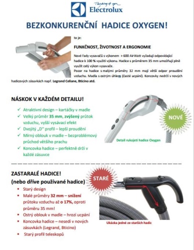 Bezkonkurenční hadice OXYGEN
